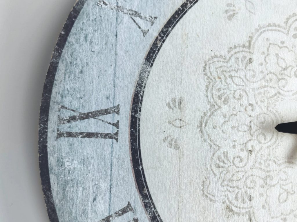 Large Hanging Clock Blue 80 cm - Image 2