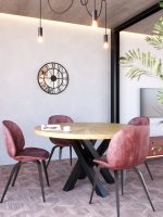 Metal Mirror Wall Clock Roma Loft 60 cm - Image 2