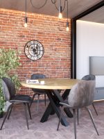 Metal Mirror Wall Clock Loft Gears 60 cm - Image 2