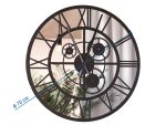Metal Mirror Wall Clock Loft Gears 70 cm - Image 3