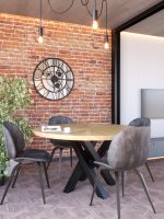 Metal Mirror Wall Clock Loft Gears 80 cm - Image 2