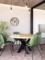 Metal Mirror Wall Clock Big Ben 60 cm - Image 2