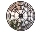 Metal Mirror Wall Clock Big Ben 70 cm