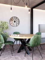 Metal Mirror Wall Clock Big Ben 70 cm - Image 2