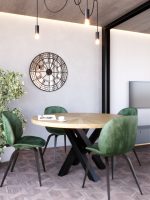 Metal Mirror Wall Clock Big Ben 80 cm - Image 2