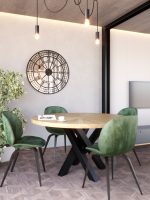 Metal Mirror Wall Clock Big Ben 90 cm - Image 2