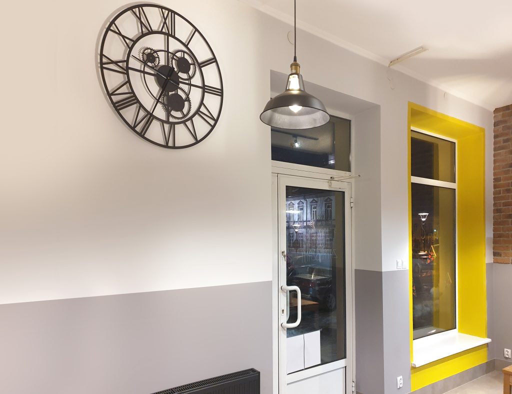 Large Metal Gear Clock Loft 80 cm - Image 2