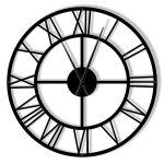 Duży zegar metalowy Roma loft 100 cm