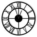 Metal Clock Roma loft 40 cm