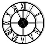 Metal Clock Roma loft 70 cm