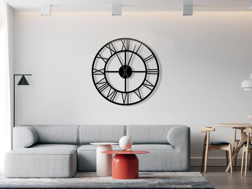 Large Metal Clock Roma loft 80 cm - Image 3
