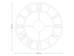 Large Metal Clock Roma loft 80 cm - Image 4