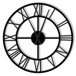 Large Metal Clock Roma loft 90 cm