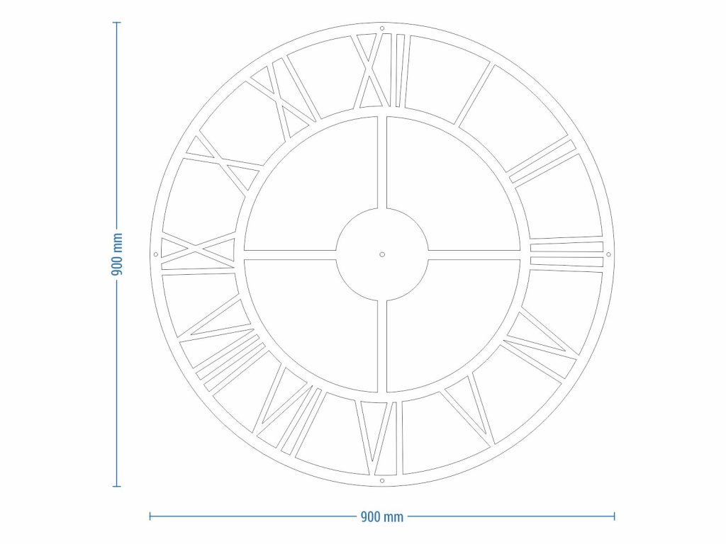 Large Metal Clock Roma loft 90 cm - Image 6