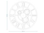 Large Metal Gear Clock Loft 100 cm - Image 5