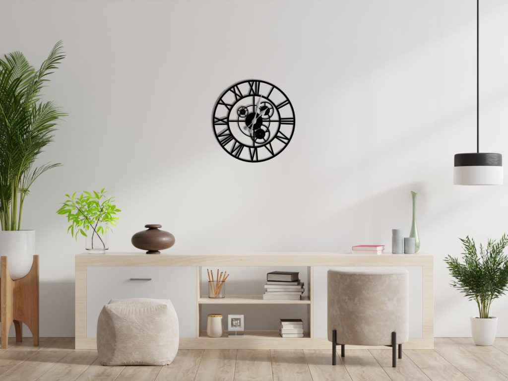 Metal Gear Clock Loft 40 cm - Image 2