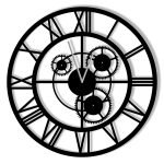 Metal Gear Clock Loft 50 cm