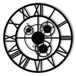 Metal Gear Clock Loft 60 cm