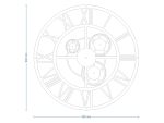 Large Wall Clock Loft Gears 90 cm - Image 6