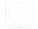 Metal Wall Clock Spiral 100 cm - Image 6