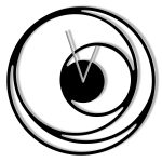 Metal Clock Spiral 40 cm