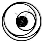 Metal Clock Spiral 60 cm