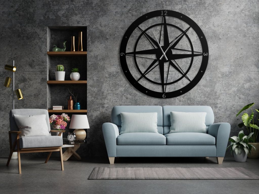 Large Wall Clock Wind Rose 100 cm - Image 5