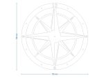 Metal Clock Wind Rose 70 cm - Image 6