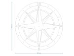 Large Wall Clock Wind Rose 90 cm - Image 8