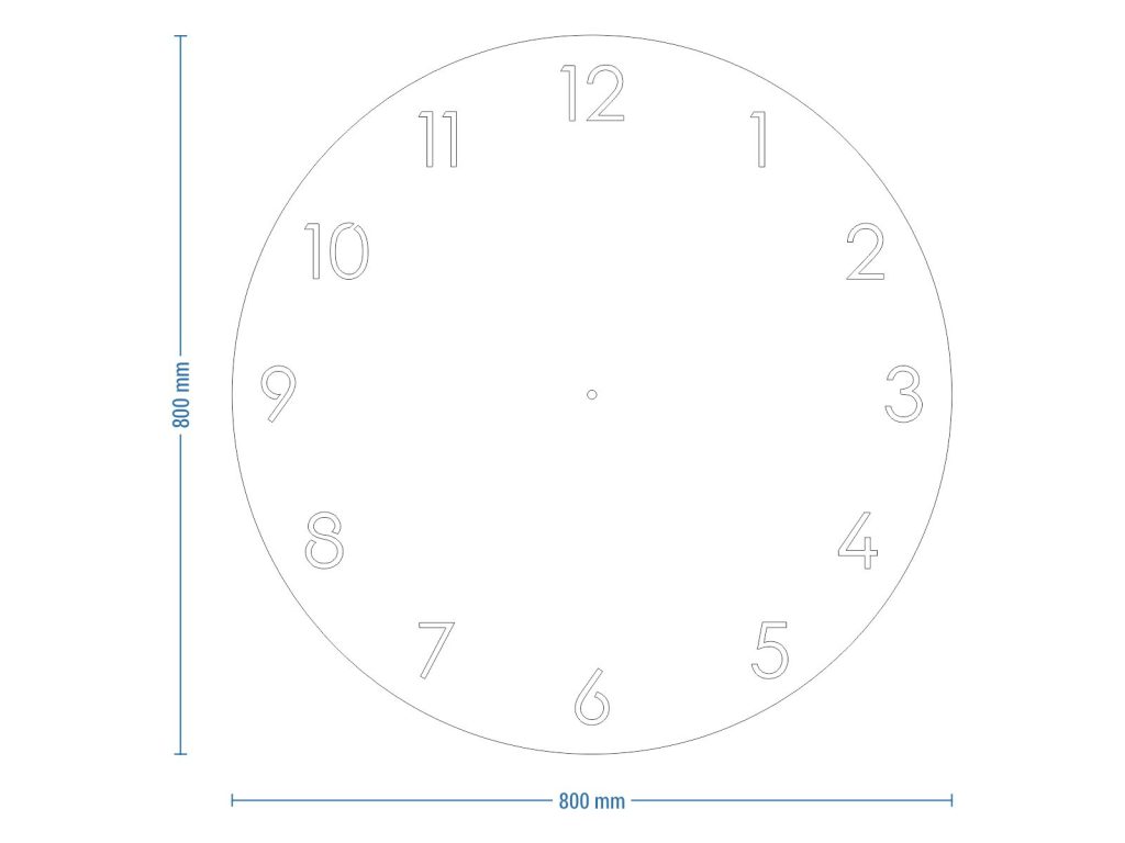 Large Wall Clock Classic 80 cm - Image 7