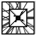 Metal Wall Clock Art deco 60 cm