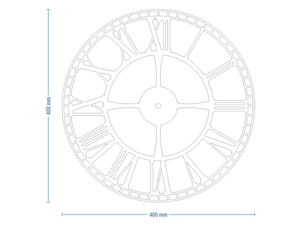 Metal Station Wall Clock 40 cm - Image 7