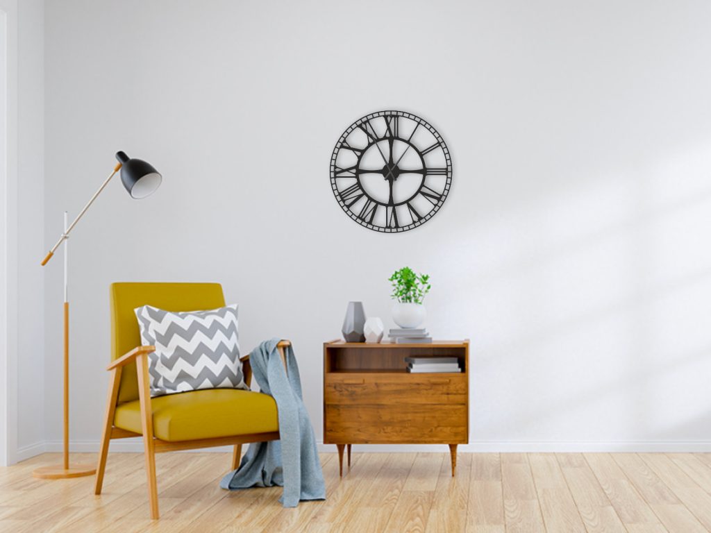 Metal Station Wall Clock 50 cm - Image 2