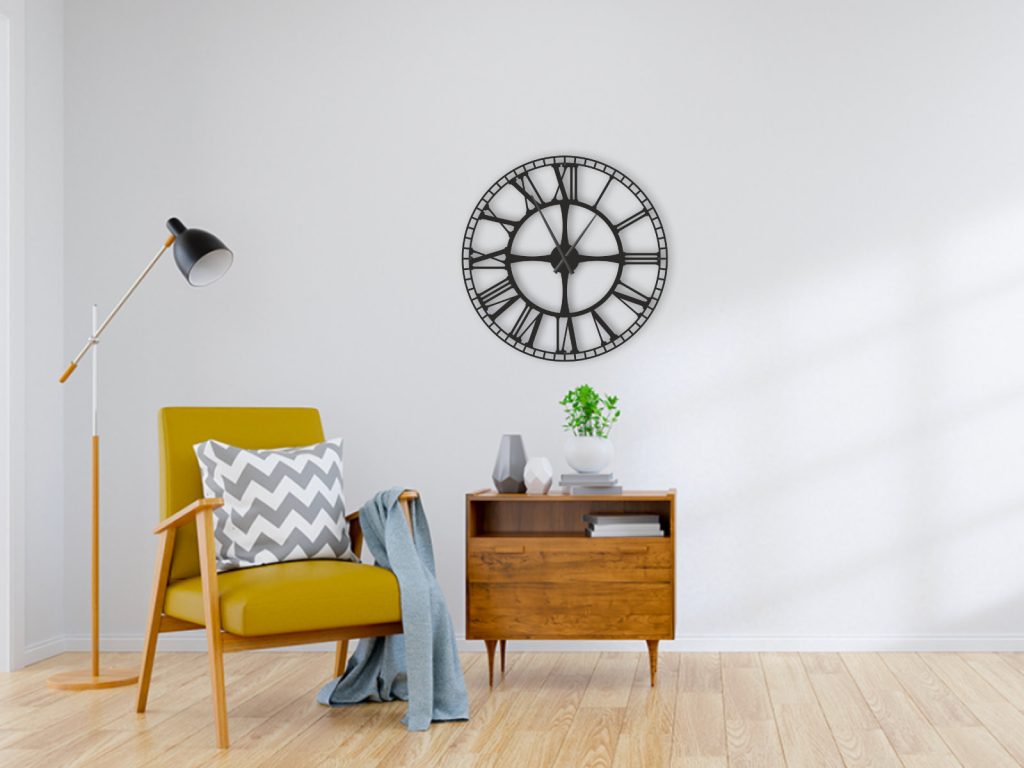 Metal Station Wall Clock 60 cm - Image 2