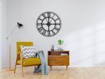 Large Metal Station Wall Clock 80 cm - Image 2
