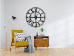 Large Metal Station Wall Clock 80 cm - Image 2