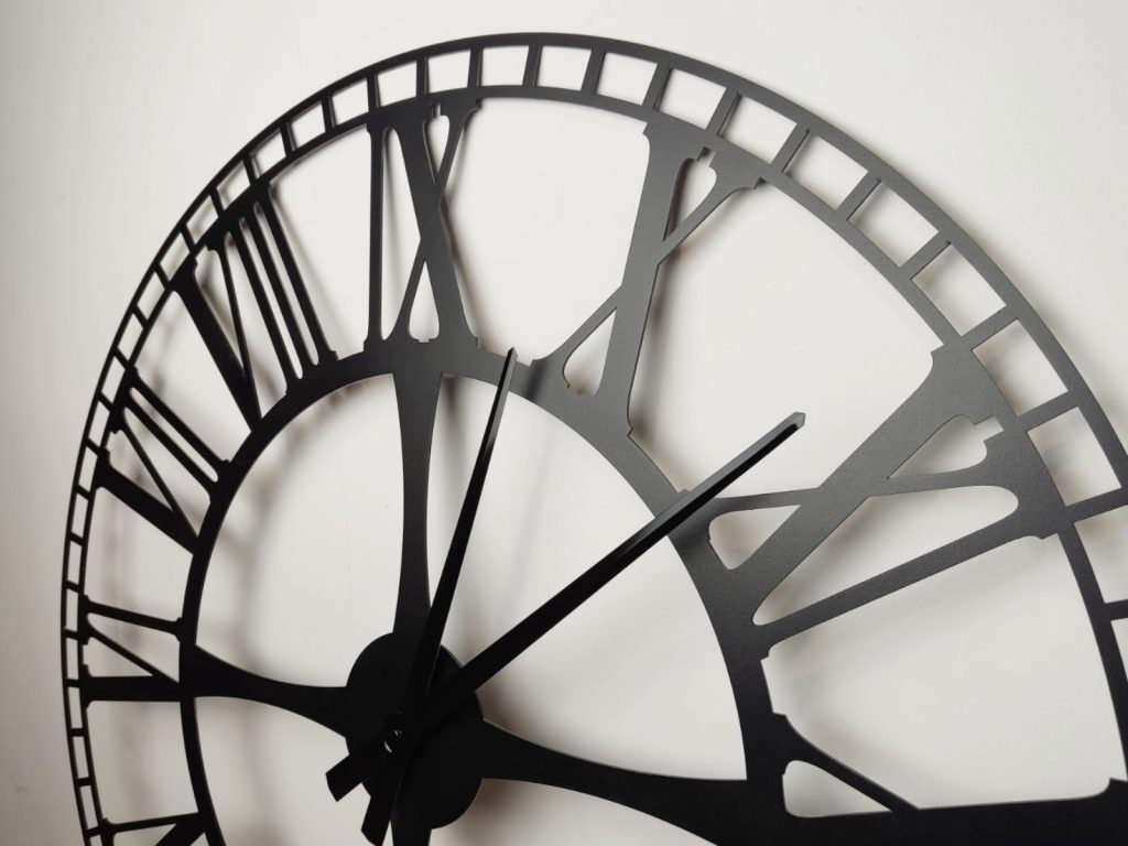 Large Metal Station Wall Clock 90 cm - Image 4