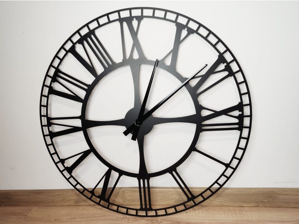Large Metal Station Wall Clock 90 cm - Image 3