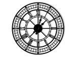 Metal Wall Clock Big Ben 50 cm