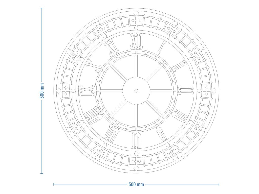 Metal Wall Clock Big Ben 50 cm - Image 7