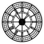 Metal Wall Clock Big Ben 80 cm
