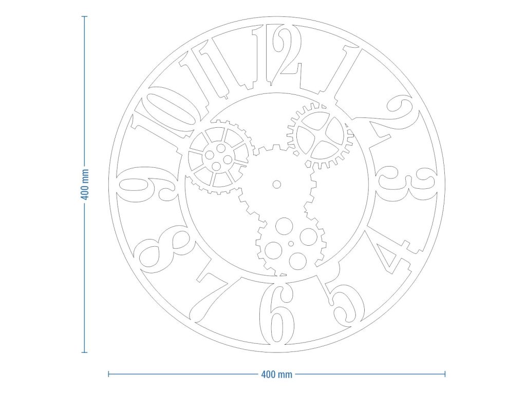 Metal Wall Clock Gears II 40 cm - Image 7