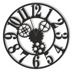Metal Wall Clock Gears II 50 cm