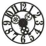 Metal Wall Clock Gears II 60 cm
