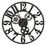 Metal Wall Clock Gears II 80 cm