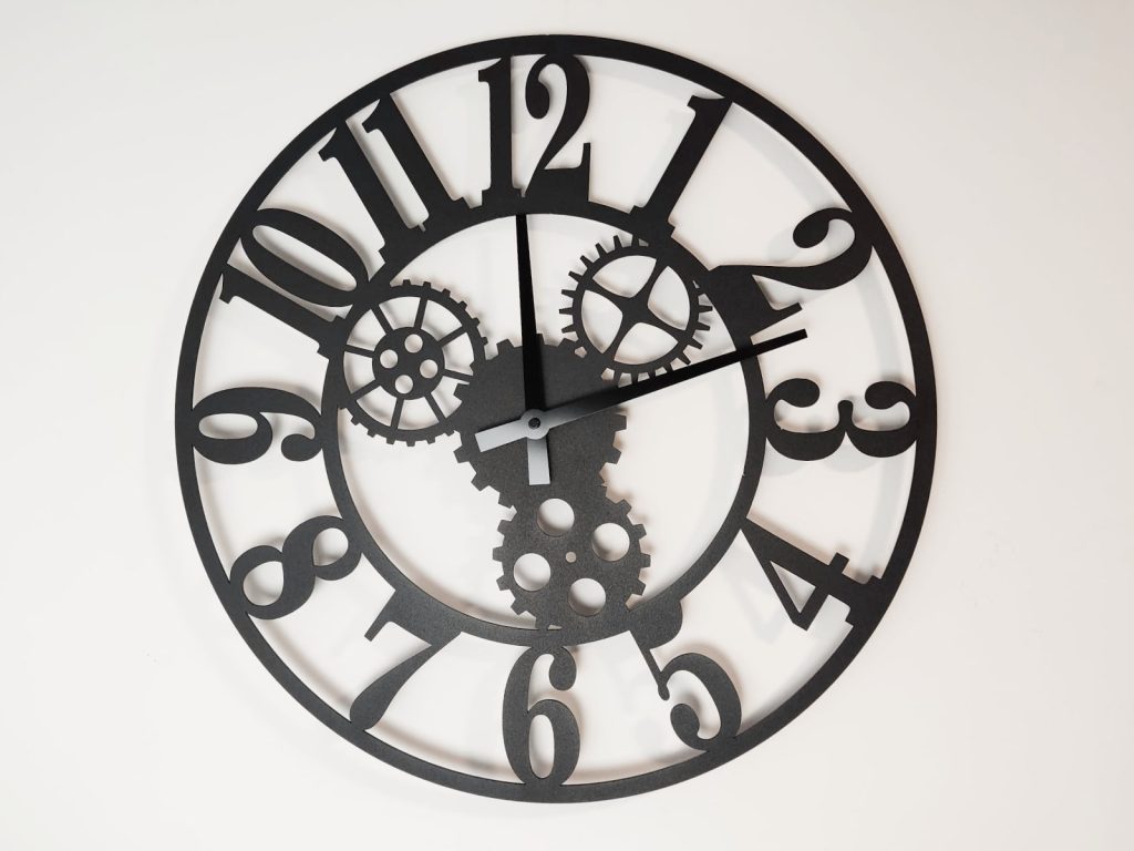 Large Metal Wall Clock Gears II 90 cm - Image 3