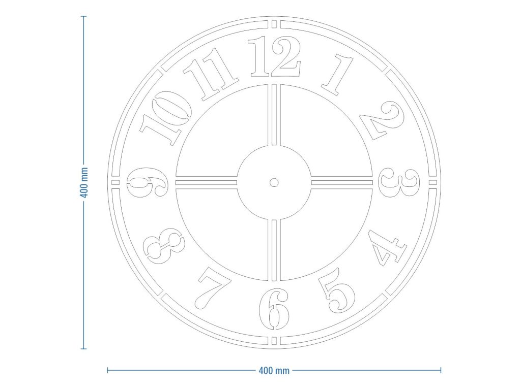 Metal Wall Clock Classic II 40 cm - Image 3