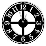 Metal Wall Clock Classic II 50 cm
