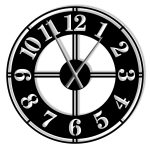 Metal Wall Clock Classic II 70 cm