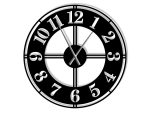 Large Metal Wall Clock Classic II 80 cm